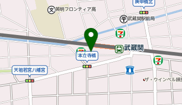 ココカラファイン 関町店の地図画像