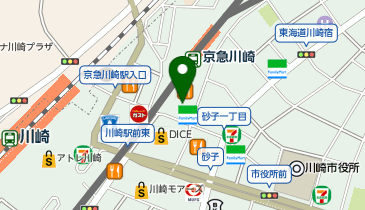 ココカラファイン 京急川崎駅前店の地図画像