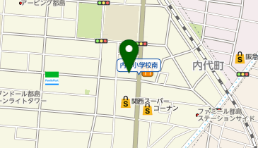 ドラッグセガミ 内代店の地図画像