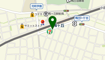 ココカラファイン 梅ケ丘駅前店の地図画像