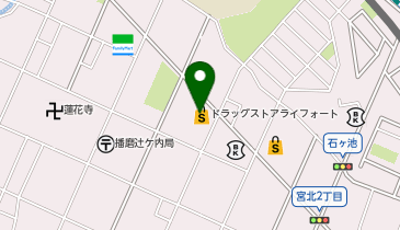 ドラッグストアライフォート 本荘店の地図画像