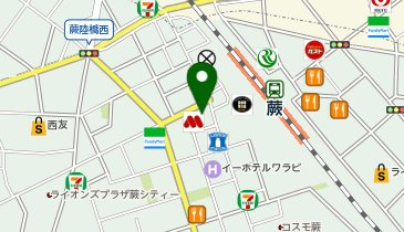 くすりのセイジョー 蕨店の地図画像
