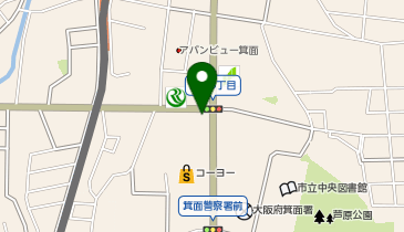 ココカラファイン 箕面店の地図画像