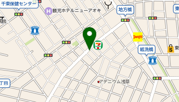 ココカラファイン 千束通店の地図画像