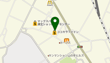 ココカラファイン 津北店の地図画像