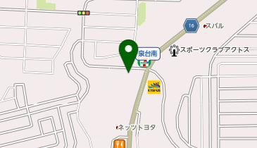 ココカラファイン 泉台店の地図画像