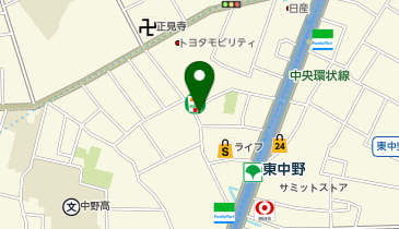 ココカラファイン 東中野店の地図画像