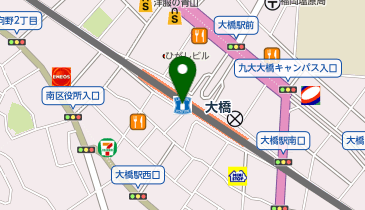 ココカラファイン 大橋ステーション店の地図画像