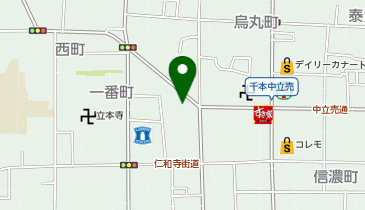 ココカラファイン 千本中立売店の地図画像
