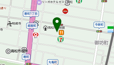 ココカラファイン 高松丸亀町店の地図画像