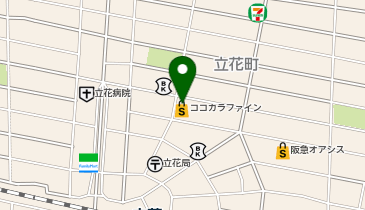 ココカラファイン 立花北口店の地図画像
