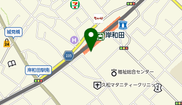 ココカラファイン 南海岸和田店の地図画像