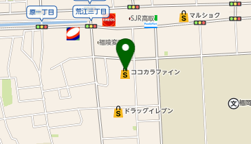 ココカラファイン 荒江店の地図画像