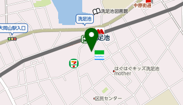 くすりのセイジョー 洗足池店の地図画像