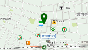 ココカラファイン 高円寺店の地図画像