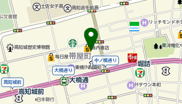 ココカラファイン 帯屋町店の地図画像