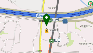 ココカラファイン デュー阪急山田店の地図画像