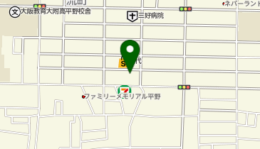 ドラッグストアライフォート 平野流町店の地図画像