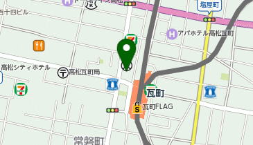 パワードラッグワンズ 瓦町店の地図画像