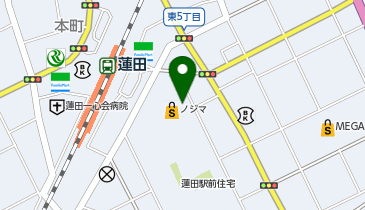 ドラッグセガミ 蓮田駅前店の地図画像