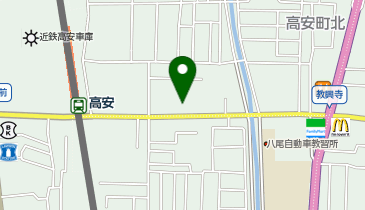 ドラッグストアライフォート 高安店の地図画像