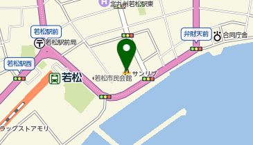 ココカラファイン 若松店の地図画像