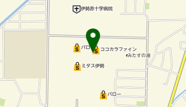 ココカラファイン ミタス伊勢店の地図画像