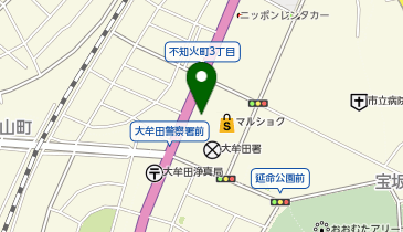ココカラファイン 大牟田不知火店の地図画像