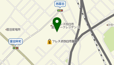 ジップドラッグ 西富田店の地図画像