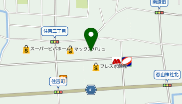 ココカラファイン 鈴鹿住吉店の地図画像