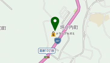 ドラッグセガミ 坪ノ内店の地図画像