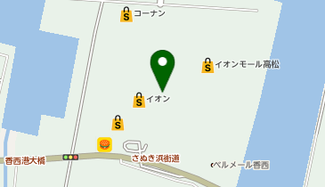 ココカラファイン イオンモール高松店の地図画像