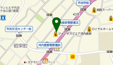 ココカラファイン 河内長野店の地図画像