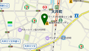 ココカラファイン 大井町ガーデン店の地図画像