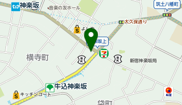 ココカラファイン 神楽坂上店の地図画像