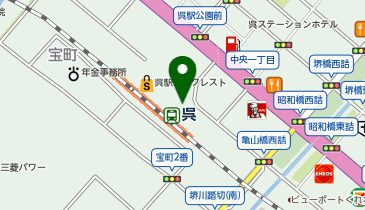 ココカラファイン 呉駅店の地図画像