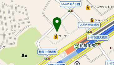 ココカラファイン コープ和泉中央店の地図画像