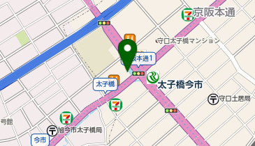 ココカラファイン 京阪本通太子橋駅前店の地図画像