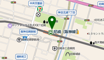 ココカラファイン アマスタアマセン店の地図画像