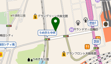 ココカラファイン グランフロント大阪店の地図画像