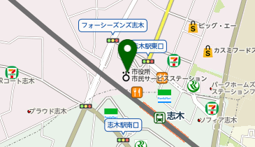 ココカラファイン マルイファミリー志木店の地図画像