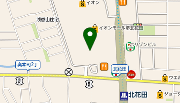 ココカラファイン イオンモール堺北花田店の地図画像