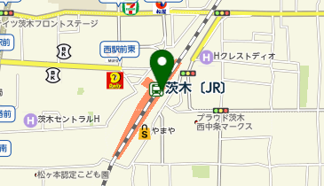ココカラファイン JR茨木駅店の地図画像