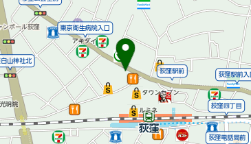 ココカラファイン 上荻一丁目店の地図画像
