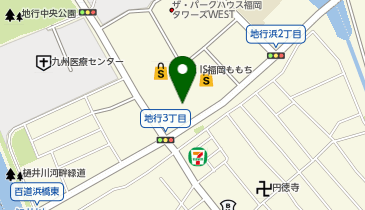 ココカラファイン マークイズ福岡ももち店の地図画像