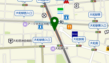 ココカラファイン 小田急マルシェ大和店の地図画像