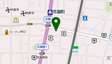 ココカラファイン デイリーカナートイズミヤ花園店の地図画像