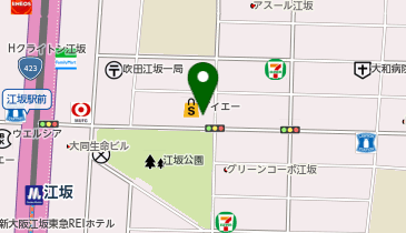 ココカラファイン 江坂公園前店の地図画像