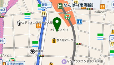 フタツカ薬局 なんばパークス店の地図画像