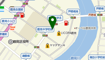 ココカラファイン LICOPA鶴見店の地図画像